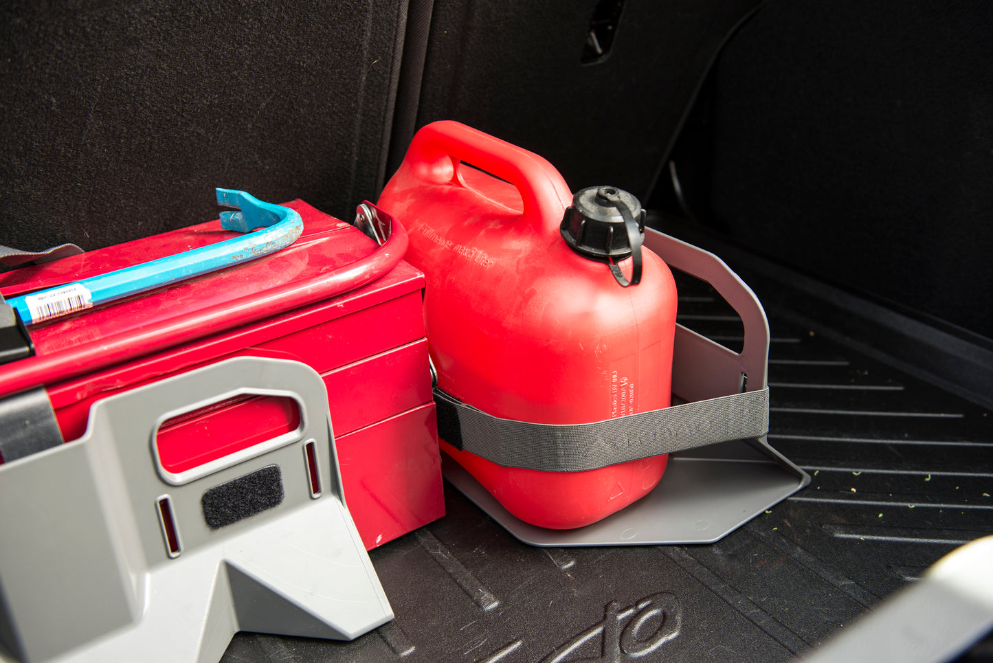 Stayhold Sidekick Shopping Holder Pack - for rubber liners in trunk holding gas can with strap
