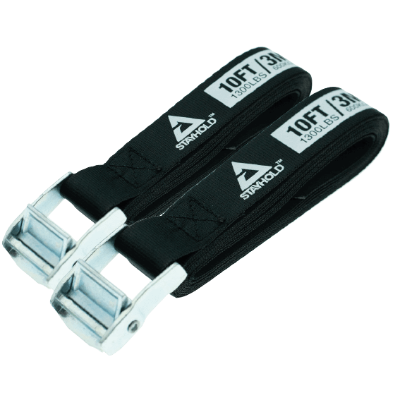 PRO STRAPS - 10ft / 3M Nylon, Steel Buckle Utility Straps