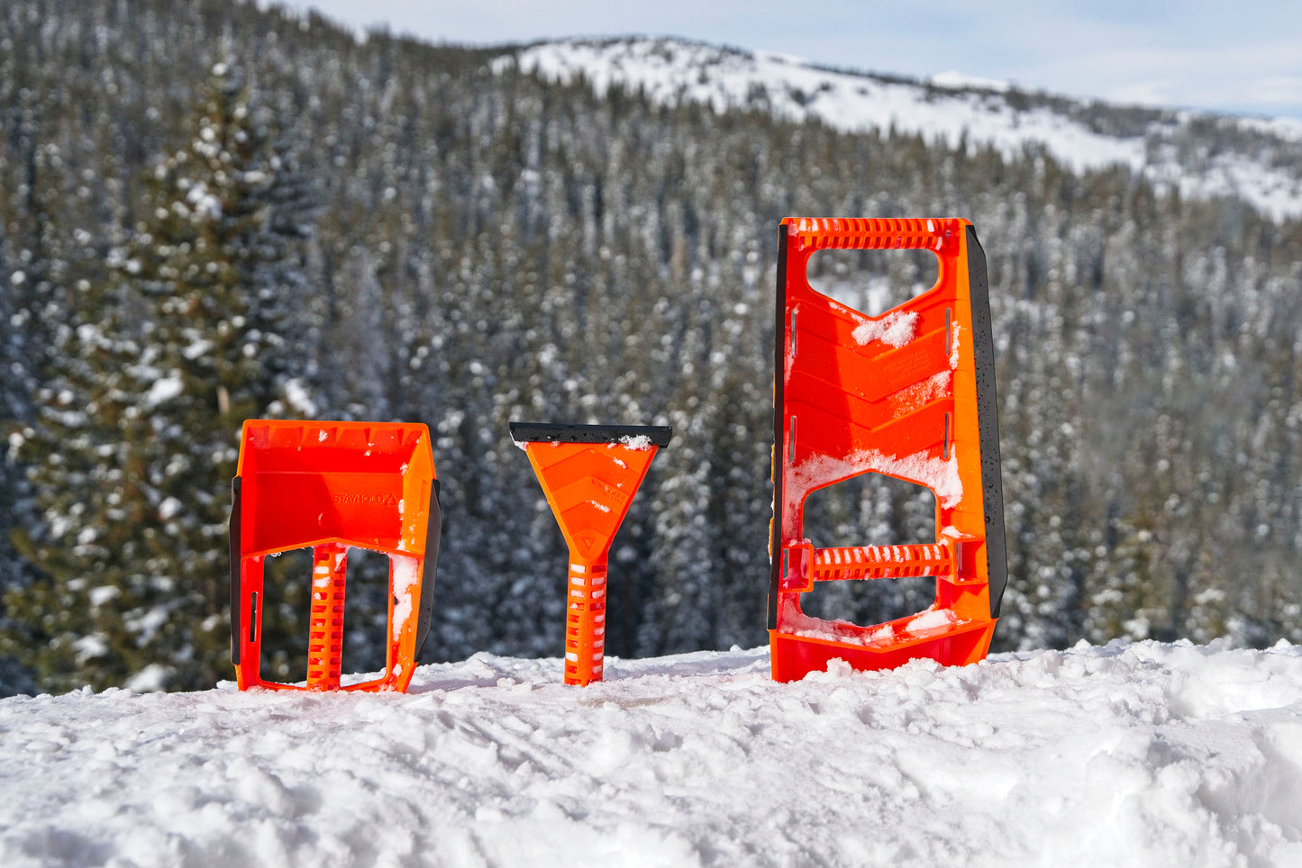 Stayhold Bundle Pack - All 3 STAYSAFE™ Snow Tools in snow