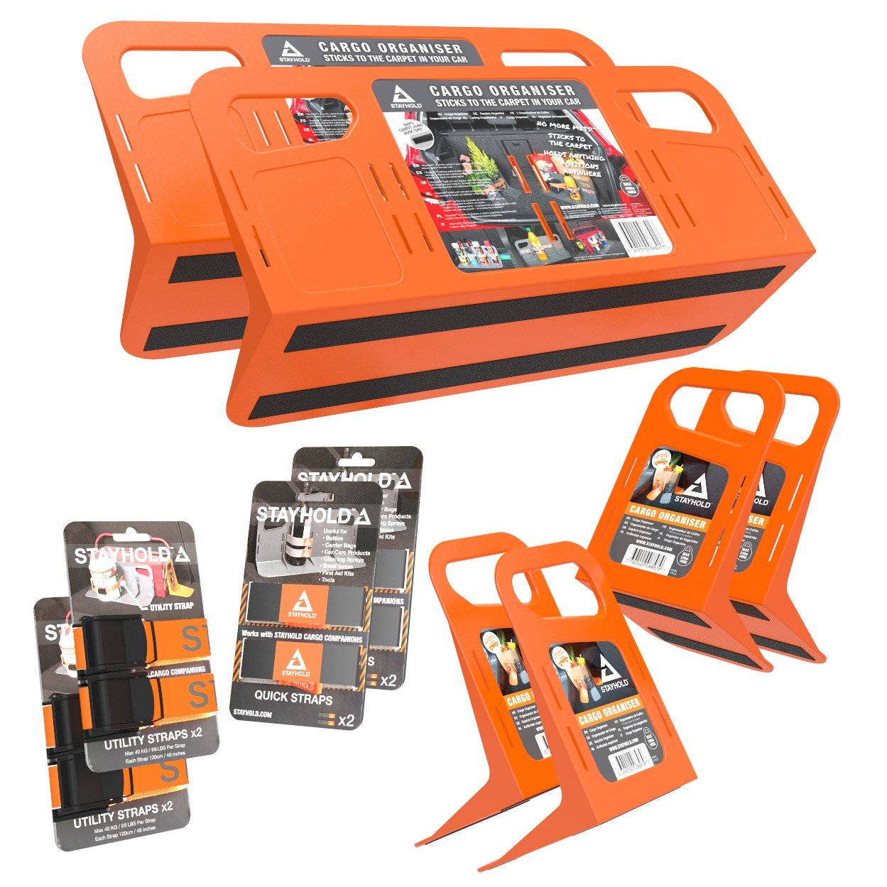 Stayhold shopping holders ultimate pack in orange (orange)